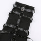 Gothic Eyelet Strap Trouser