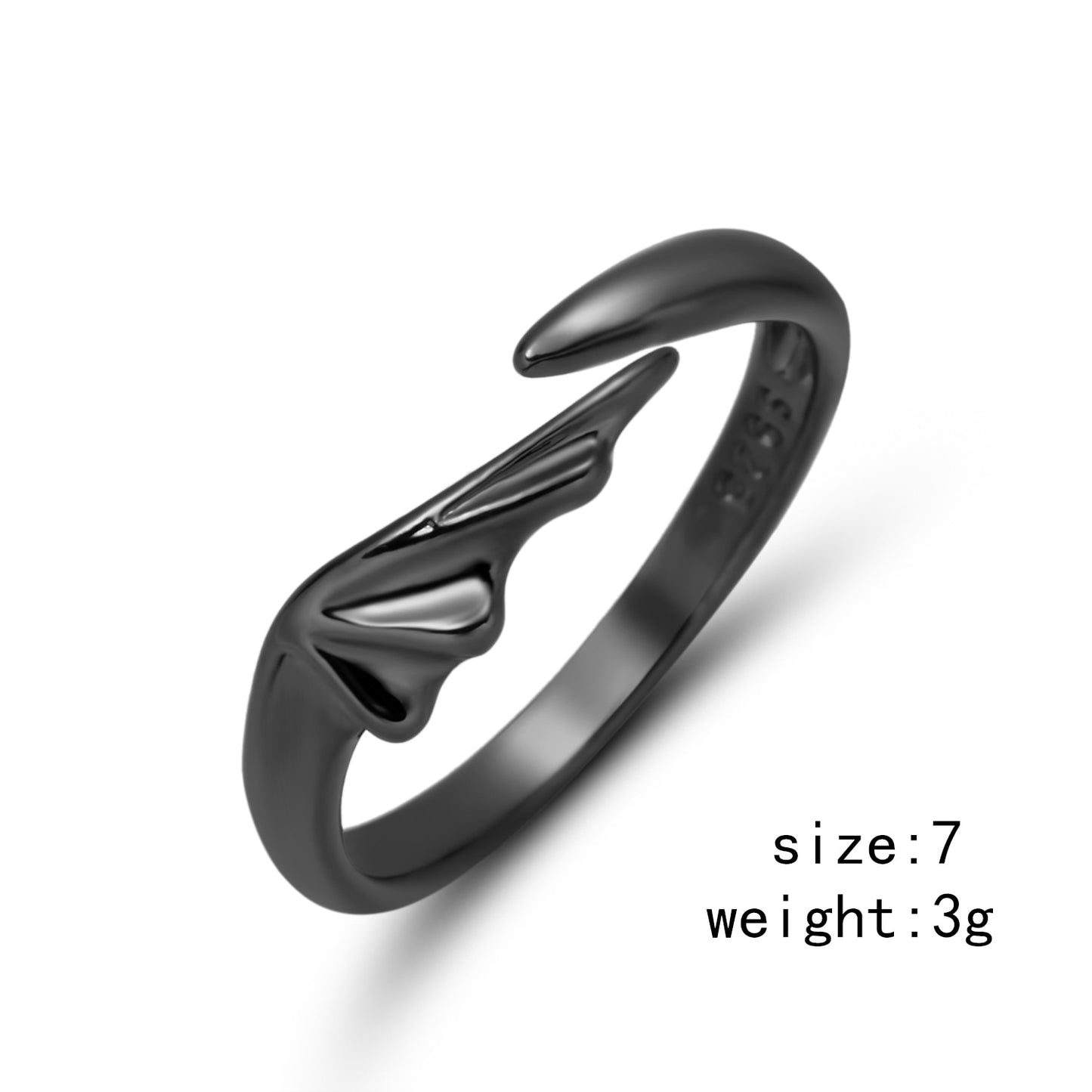 Finger Rings for Couples-Romantic Angel and Demon Wings