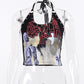 Y2K Gothic Black Halter Camis