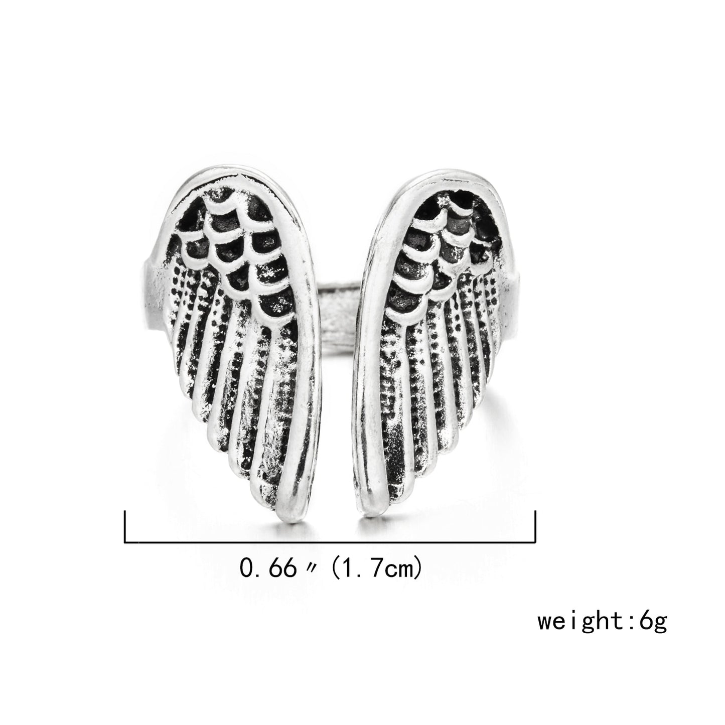 Finger Rings for Couples-Romantic Angel and Demon Wings