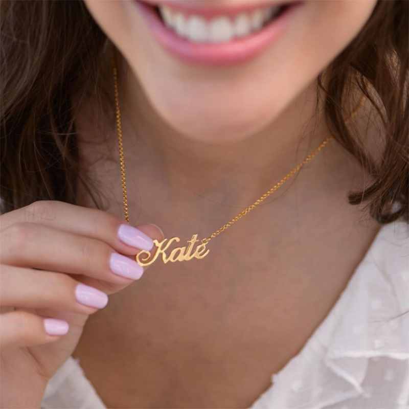 Custom Name Necklace Stainless Steel Personalized