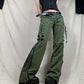 Gothic Emo Alt Cargo Pants Techwear