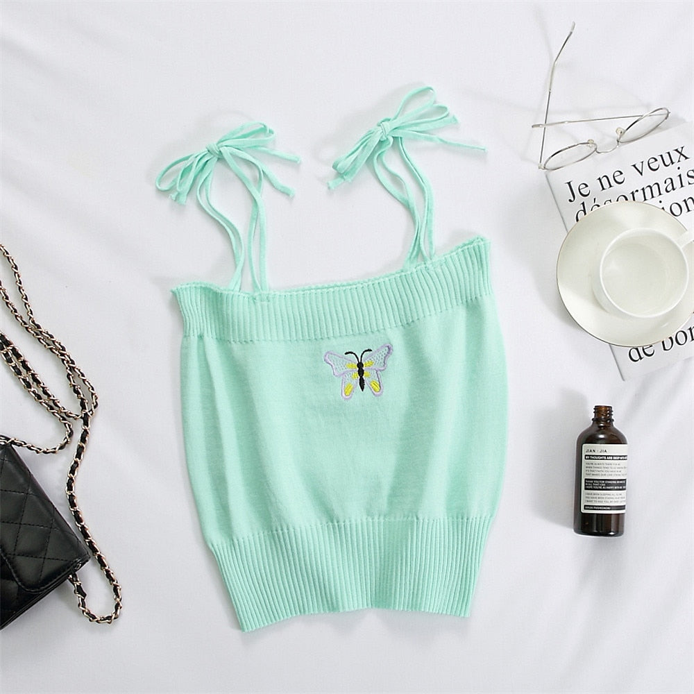 Vintage Knitted Crop Top