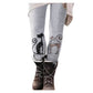 Gothic High Waist Xmas Trousers
