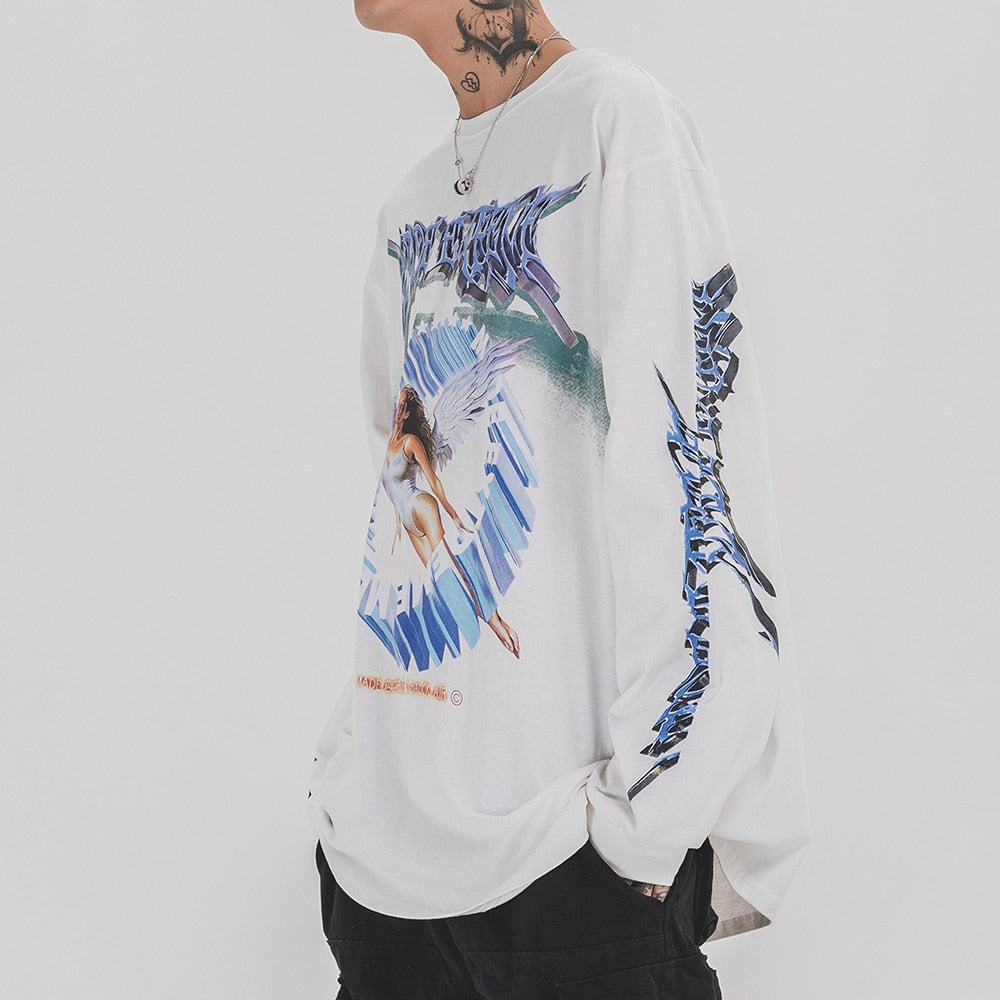Dark and stylish Cotton Hoodie for a bold gothic fashion statement"