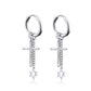 Gothic Chain Hoop Earrings with Multiple Pendant Designs