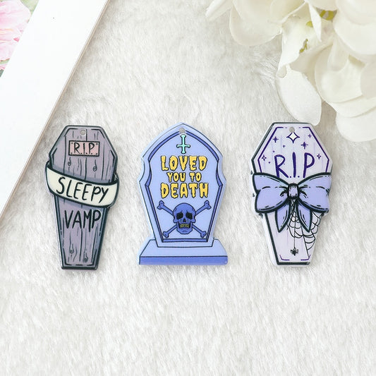 Pastel Goth Halloween Charms