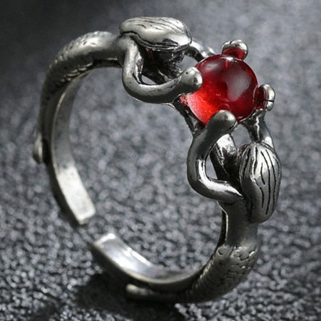 Gothic Deep Sea Squid Octopus Ring