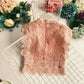 Gothic Short Sleeve Lacework Pullover Tank Vest
