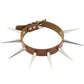 Gothic Choker Necklace - Big Long Spikes with Rivets