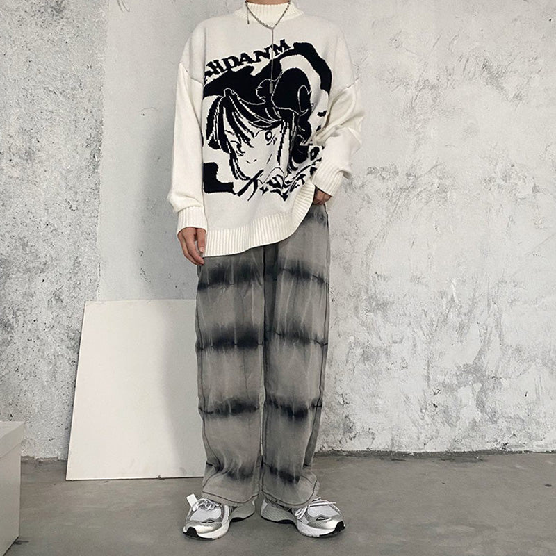 Gothic anime Oversized Sweater