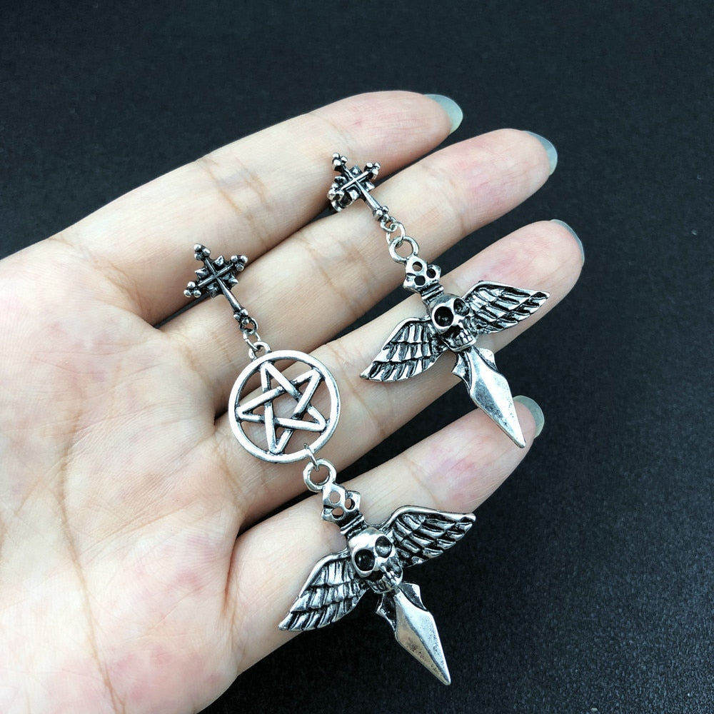 Gothic Halloween Sword Earrings