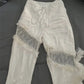 Gothic Hollow Out High Waist Flared Jeans
