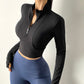 Gothic Crop Top Hoodie