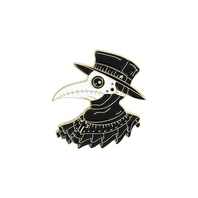 Gothic Brooches for Black Death Fashion