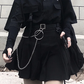 Gothic Korean  Loose BF Shirt and Skirt Set