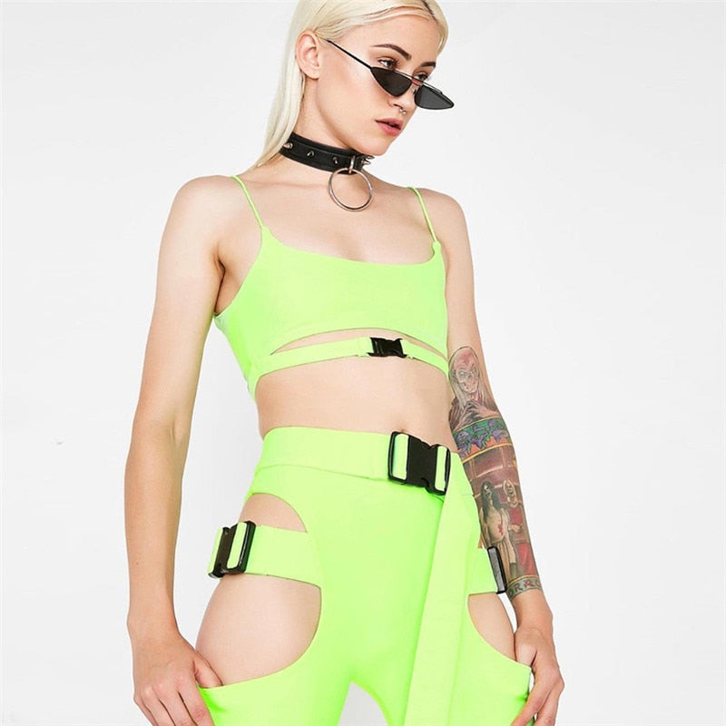 Gothic Button Crop Top