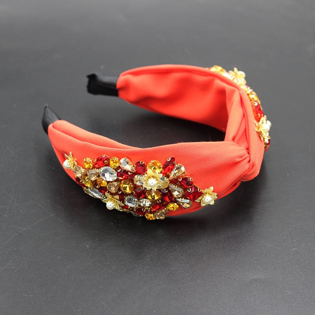 Rhinestone Sunflower Headband