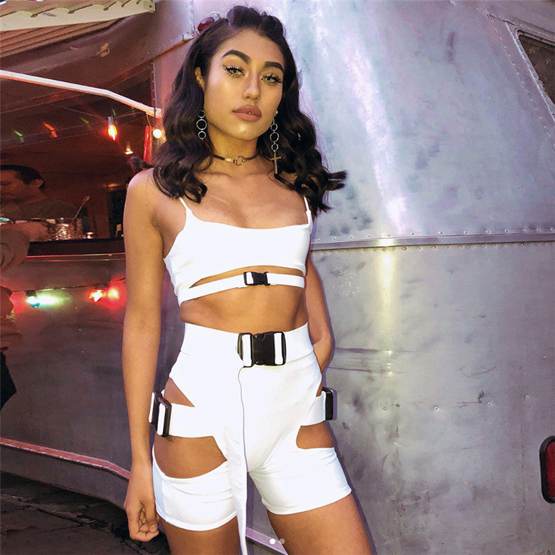 Gothic Button Crop Top