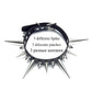 Gothic Choker Necklace - Big Long Spikes with Rivets