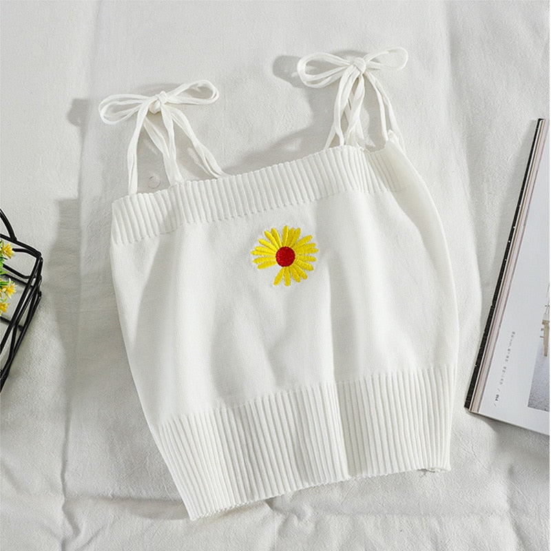 Vintage Knitted Crop Top