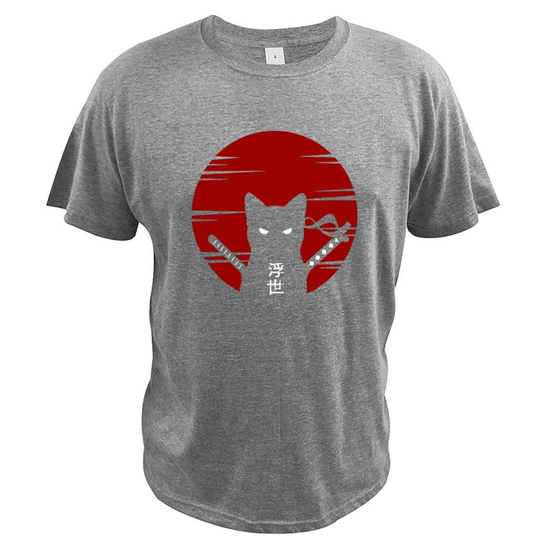 Dark Style Samurai Cat T-Shirt