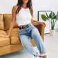 Off Shoulder Knitted Tank Top