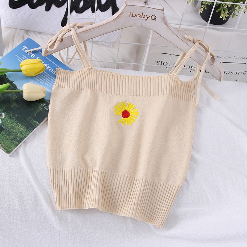 Vintage Knitted Crop Top