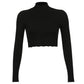 Gothic Heart Embroidery Crop Top