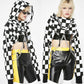 Retro Gothic Chain Crop Top