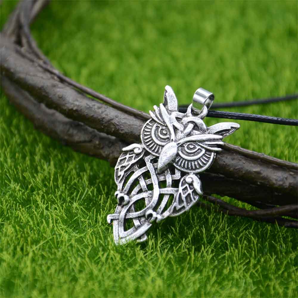 Gothic Owl Pendant Necklace