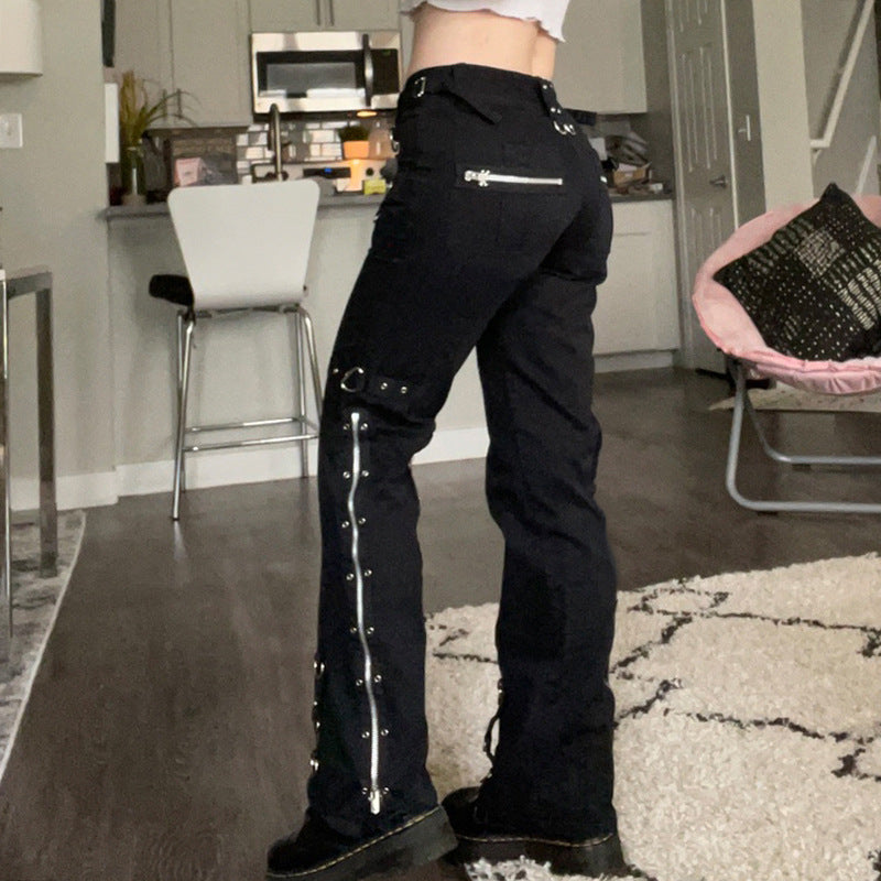 Gothic Emo Alt Cargo Pants Techwear