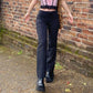 Gothic Y2K Striped High Waist Pants
