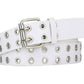 Gothic Leather Waist Belts with Double Pin Buckle