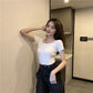 Stylish Square Neck Crop Top