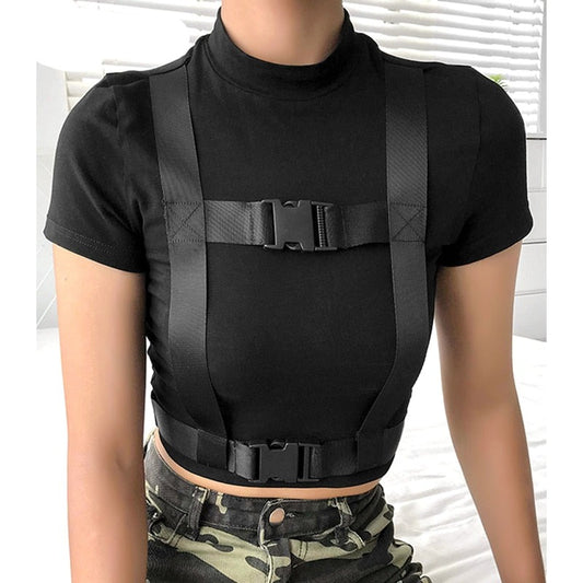 Gothic Double Buckle T-shirt