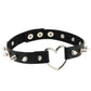 Gothic Choker Strap Necklaces with Multiple Spike and Pendant Designs