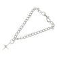 Gothic Chain Necklace with Zirconia Star Pendant