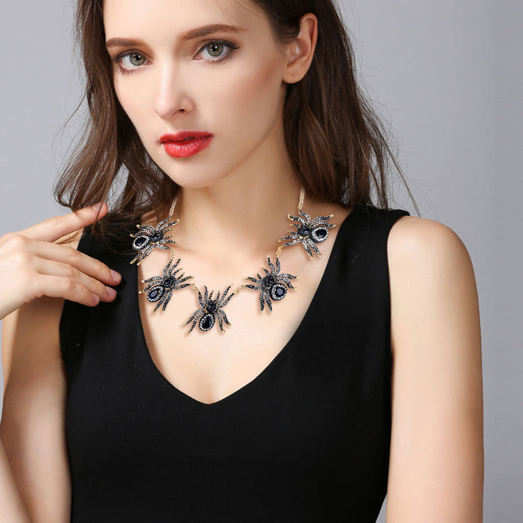 Gothic Spider Necklace