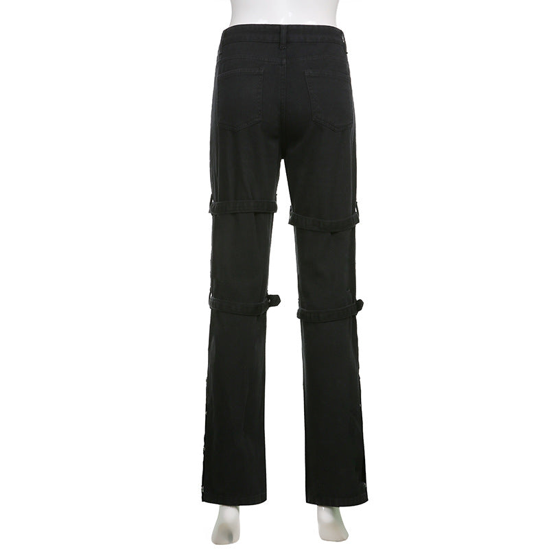 Gothic Emo Alt Cargo Pants Techwear