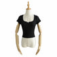 Korean Crop Top Wth Bow Tie