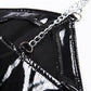Gothic Latex Patent Leather Crop Top