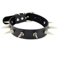 Pink Sexy Punk Black Rivets Choker Collar Leather Necklaces Bondage
