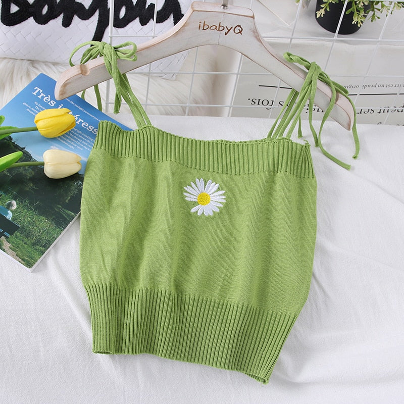 Vintage Knitted Crop Top