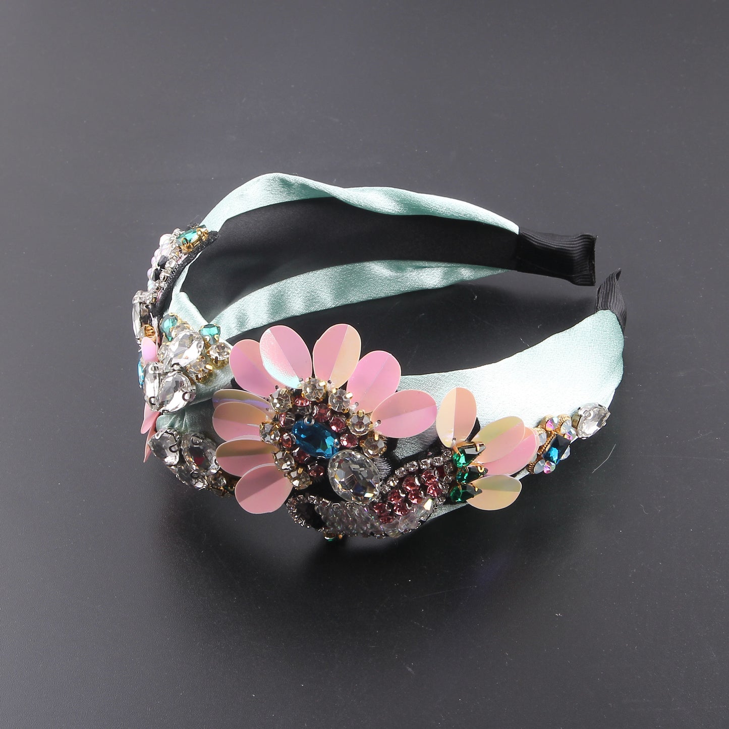 Rhinestone Sunflower Headband