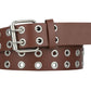 Gothic Leather Waist Belts with Double Pin Buckle