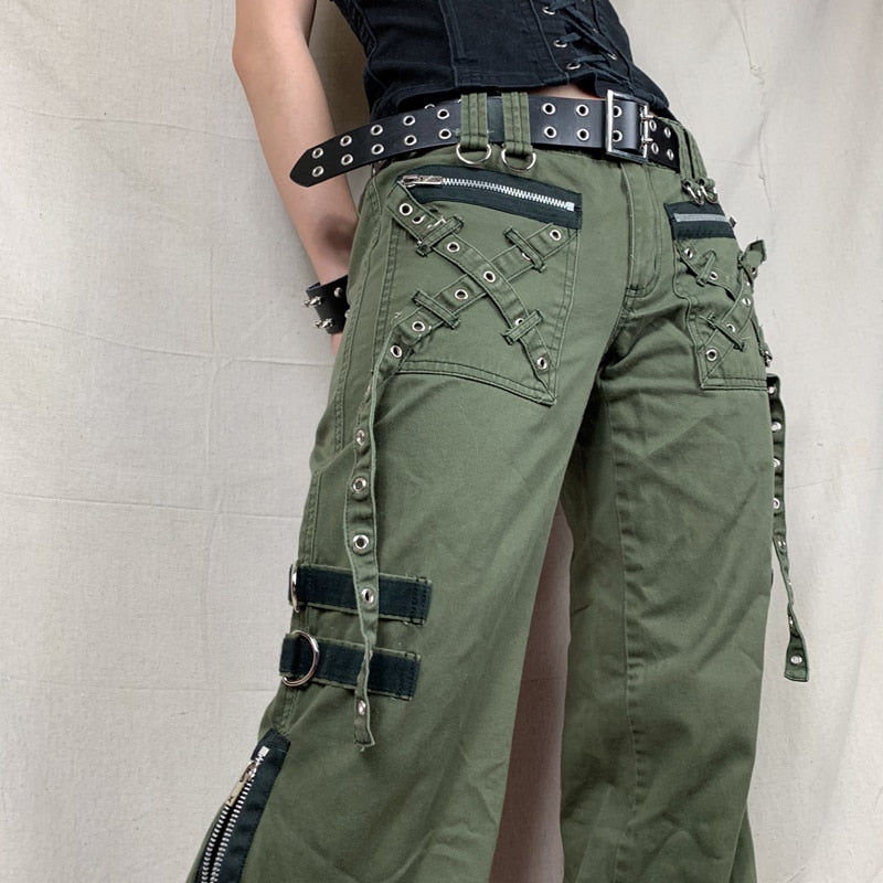 Gothic Baggy Cargo Pants