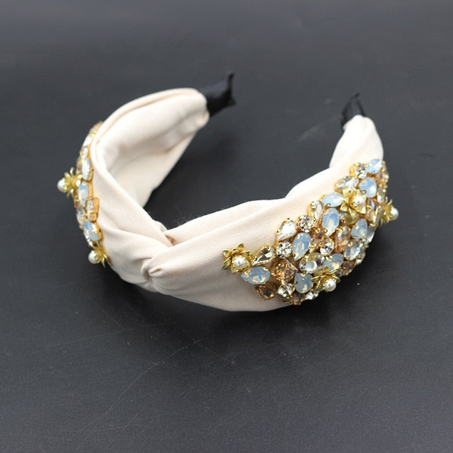 Rhinestone Sunflower Headband