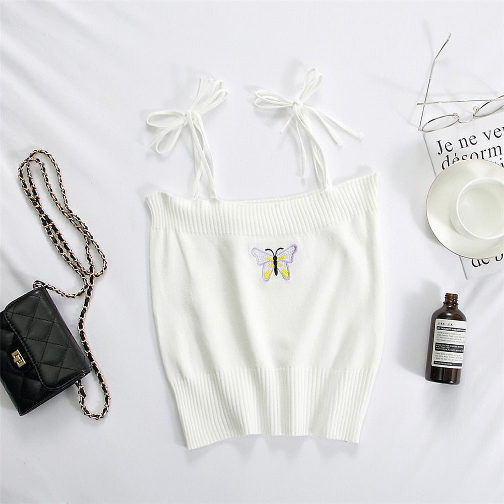 Vintage Knitted Crop Top