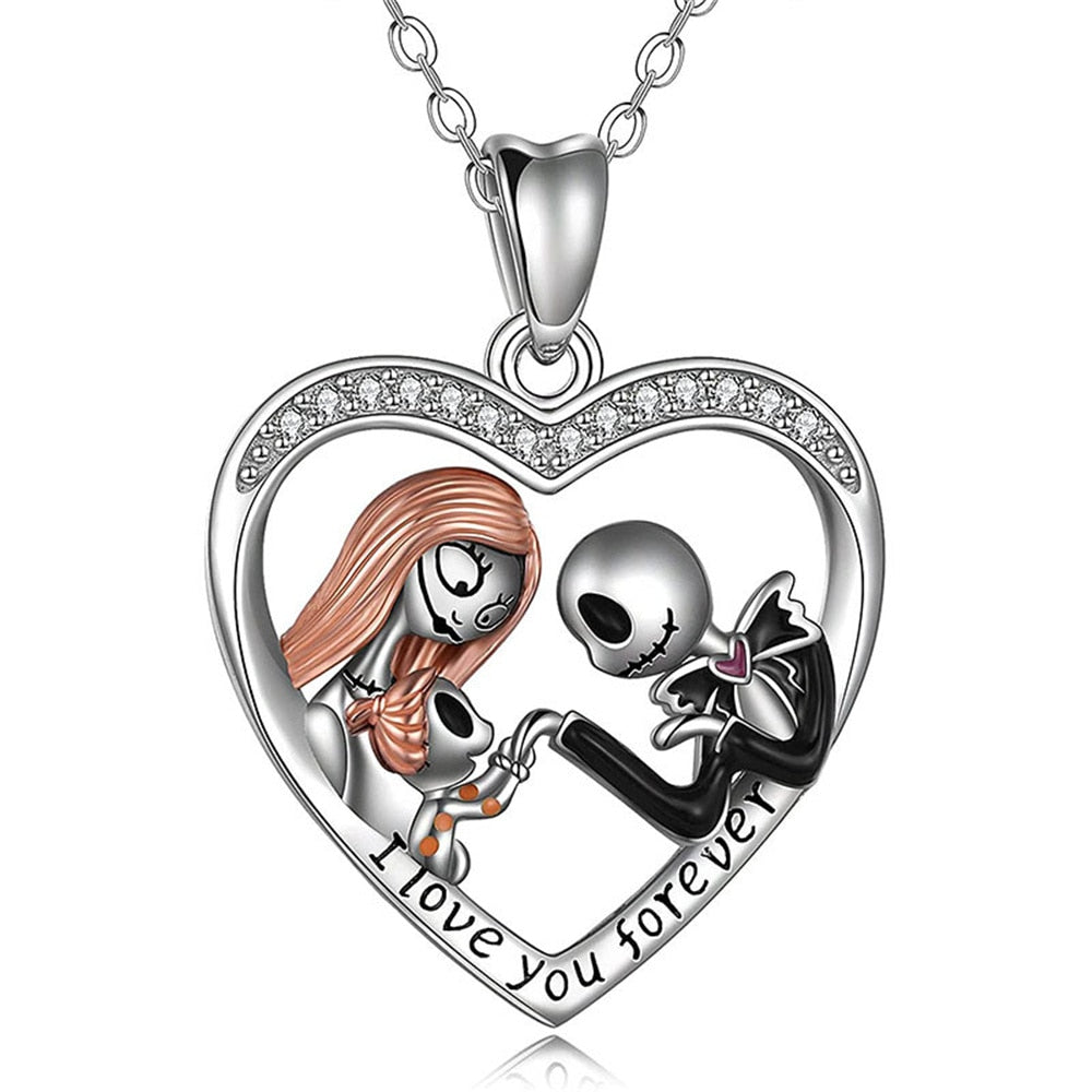 Skeleton Couple Necklace